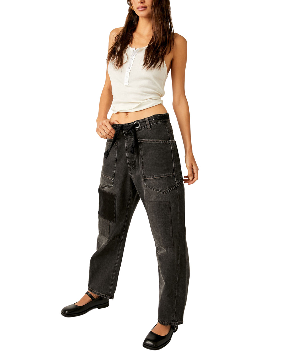 Free People Moxie Low Slung Pull On B Jean