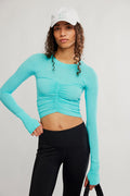 Free People Tempo Ruched Long Sleeve