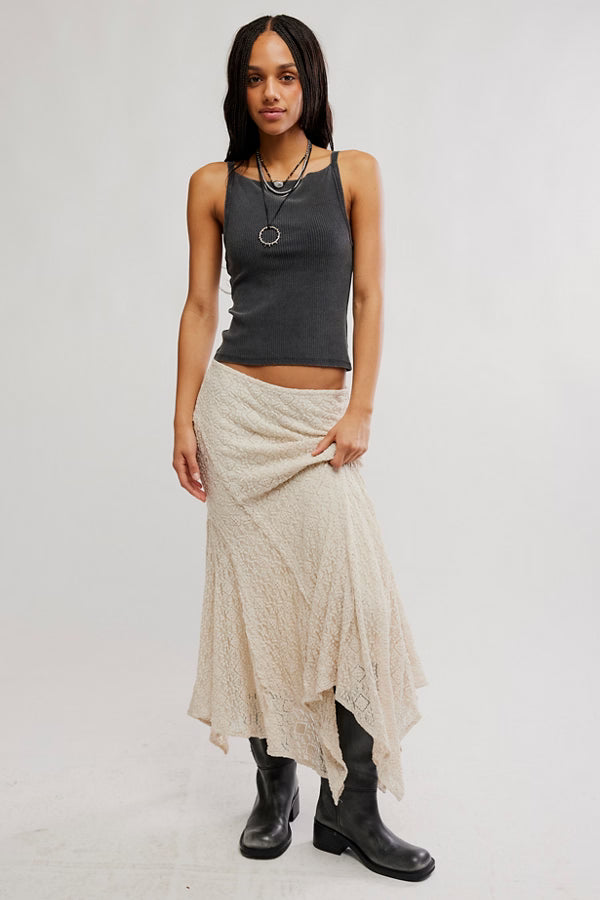 Free People Bella Lace Mermaid Skirt
