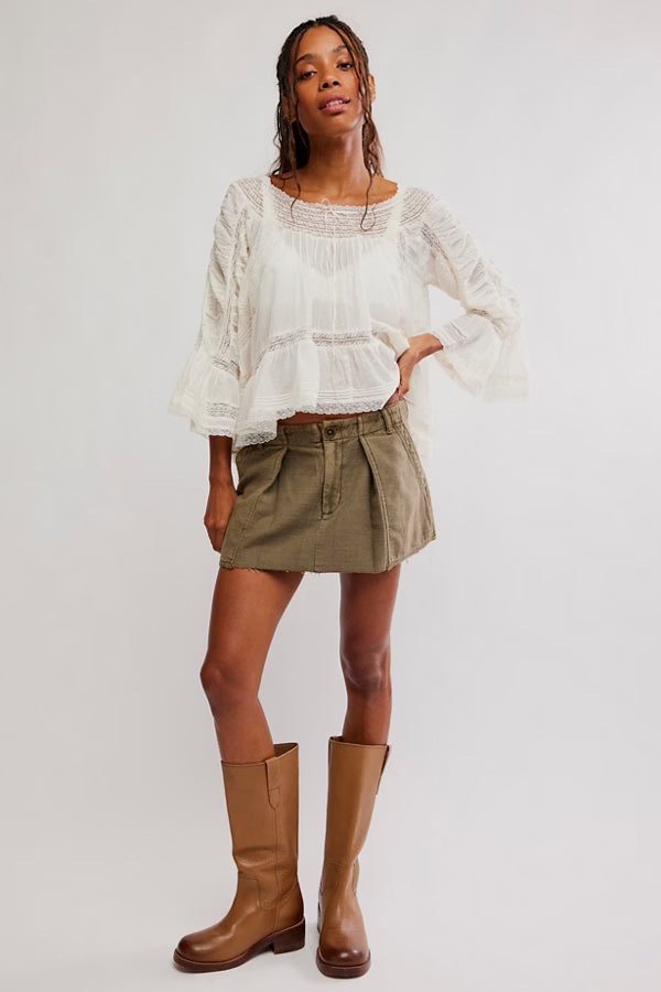 Free People Riverront Surplus Mini Skirt