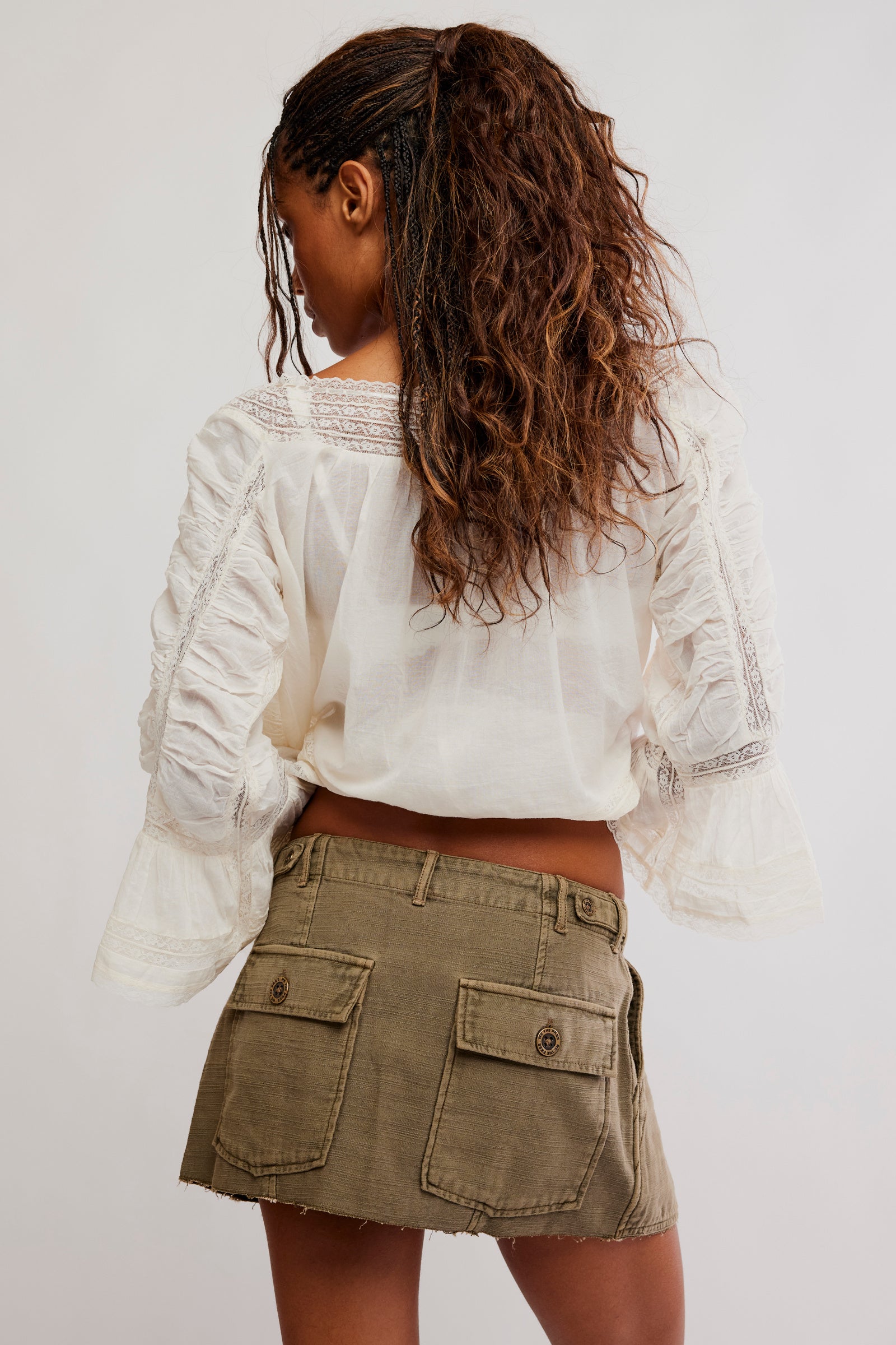 Free People Riverront Surplus Mini Skirt