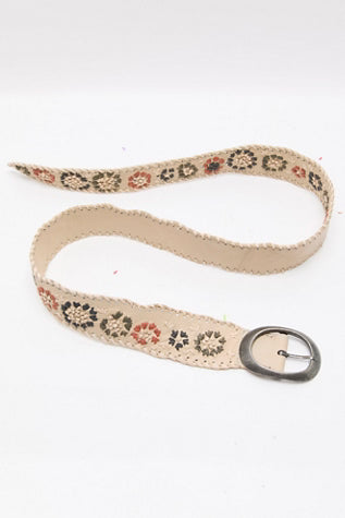 Free People Indigo Dreaming Raffia Belt