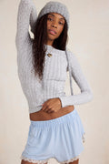 Free People So Soft Seamless Modal Cable Long Sleeve