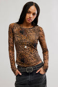 Free People Lilly Printed Longsleeve