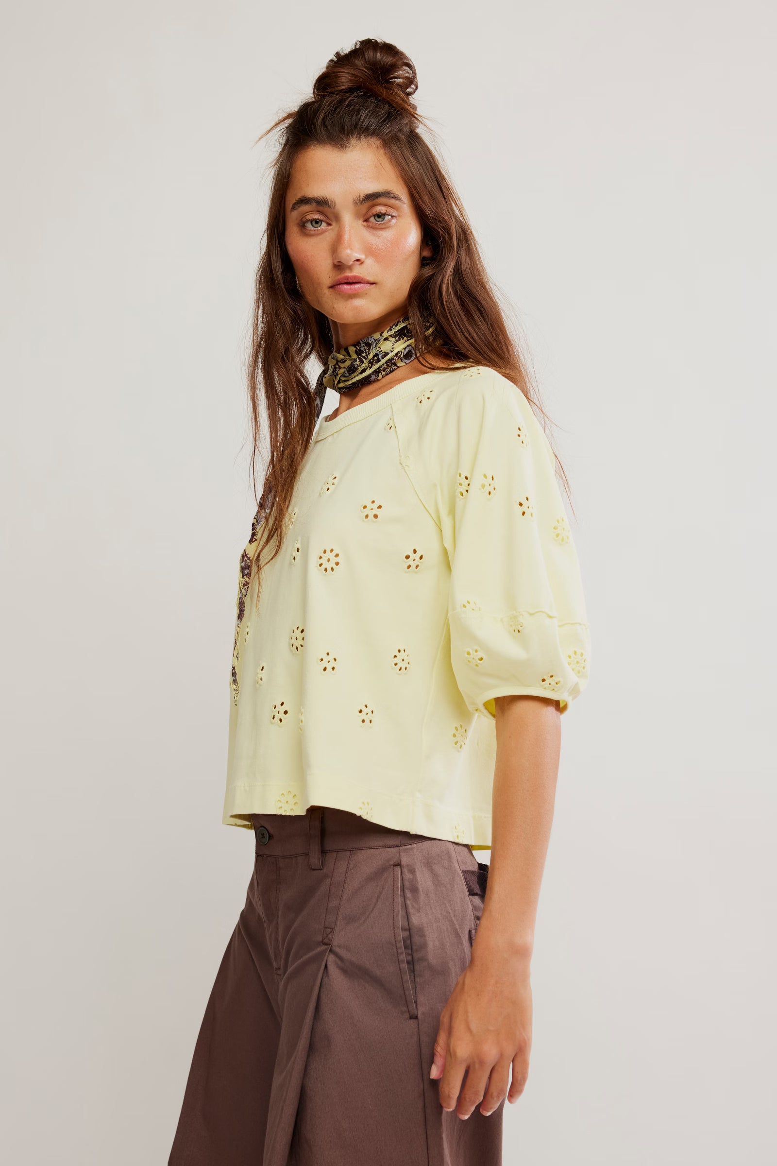 Free People Jessie Eyelet Tee