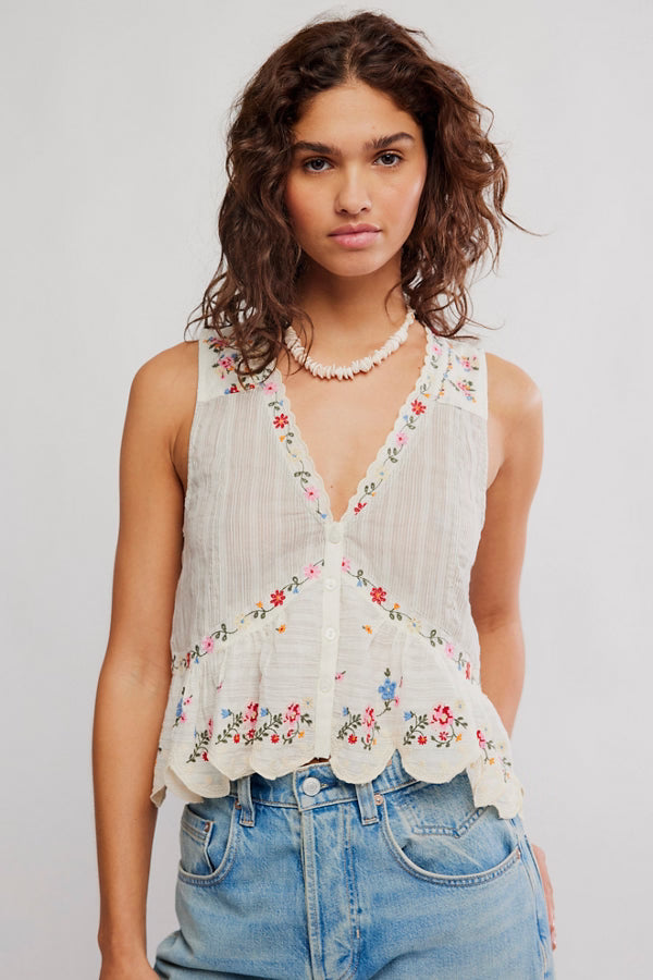 Free People Ellis Blouse
