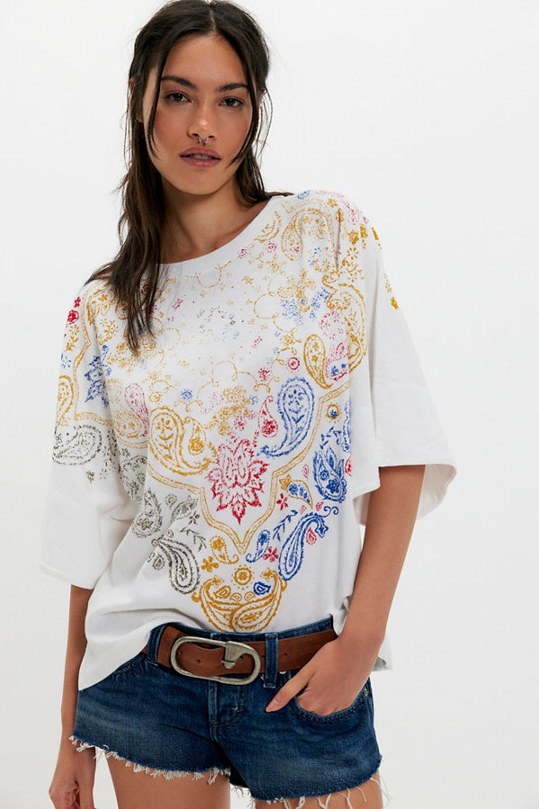 Free People Heirloom Printed Tee