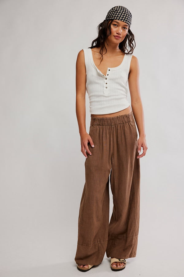 Free People Days End Linen Pull On