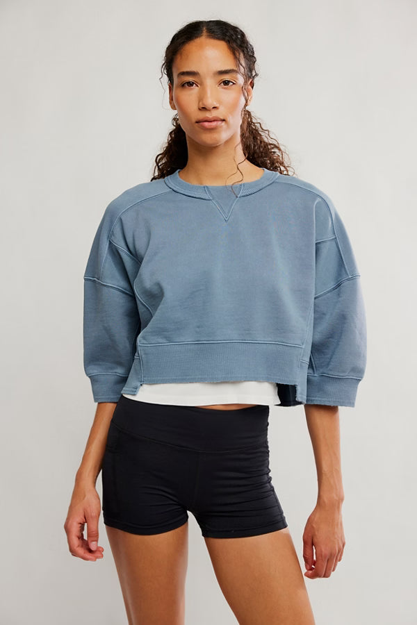 Free People Short Sleeve Intercept Pullover