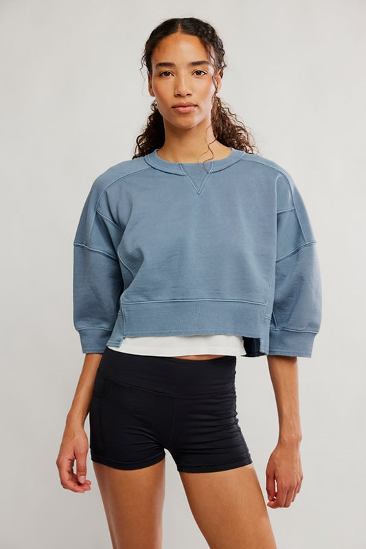 Free People Short Sleeve Intercept Pullover