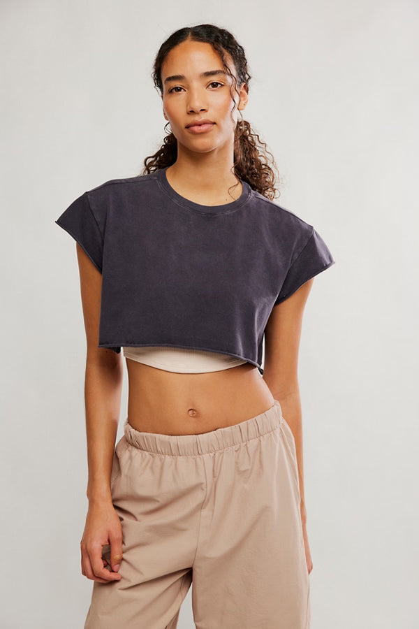Free People Hot Shot Cropped Tee