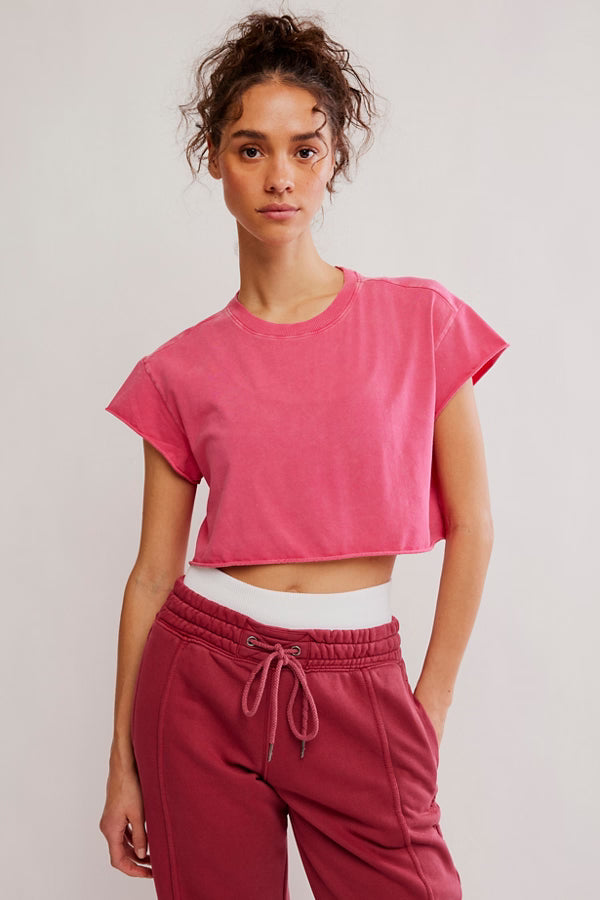 Free People Hot Shot Cropped Tee