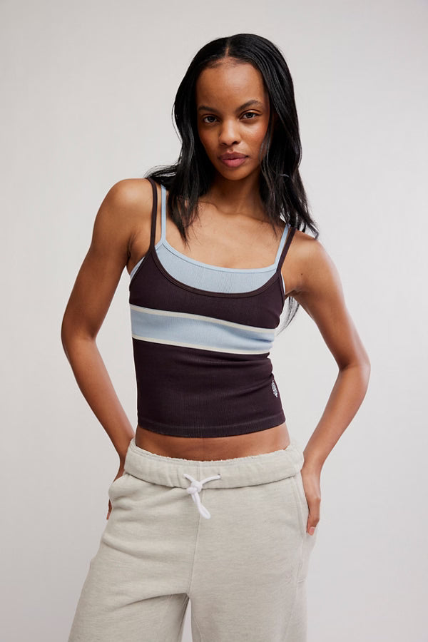 Free People All Clear Coastline Stripe Tank