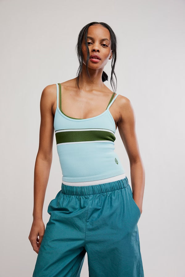 Free People All Clear Coastline Stripe Tank