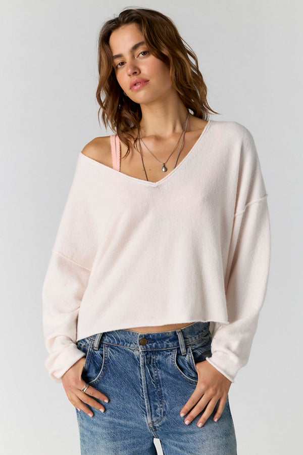 Free People See Me V-Neck Pullover