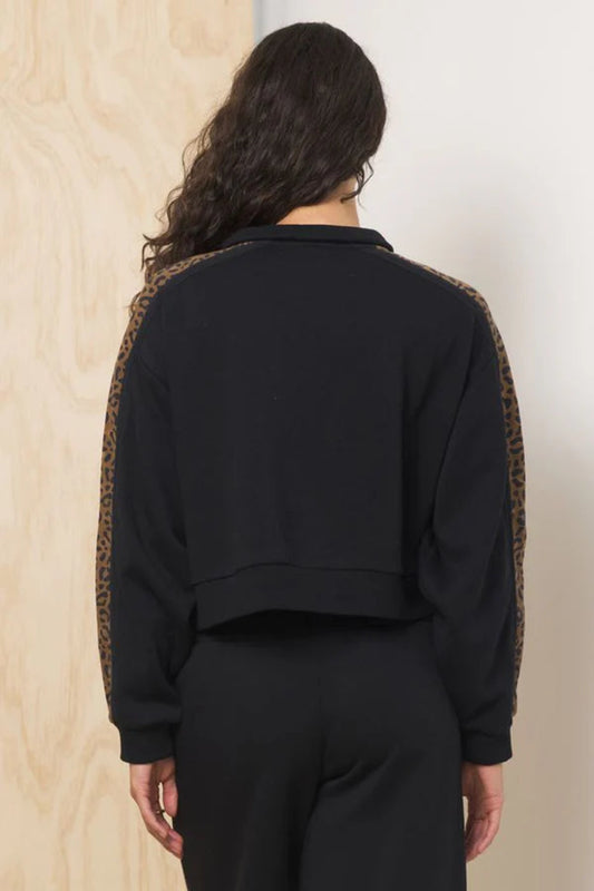 Heavy Surfwash Quarter Zip w/ Printed Insert