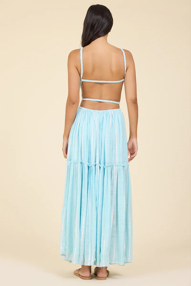 Surf Gypsy Open Back Maxi Dress