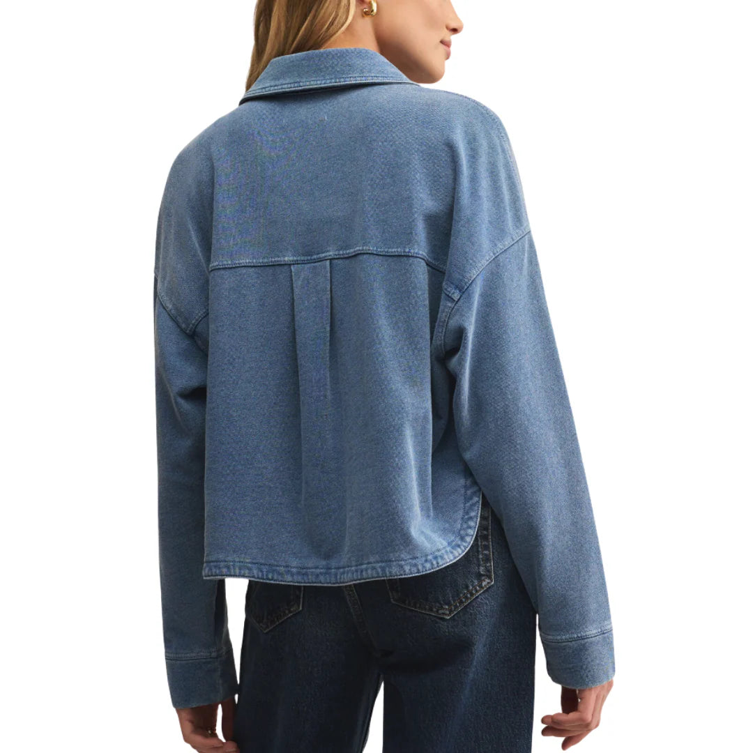 Z Supply All Day Cropped Denim Jacket