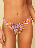 Maaji Caramel Foliage Flirt Thin Side Bikini Bottom