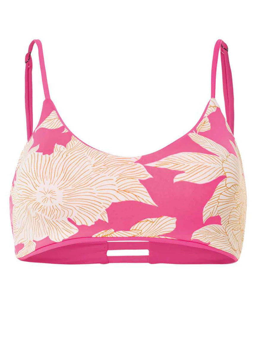 Maaji Radiant Pink Praia Sporty Bralette Bikini Top