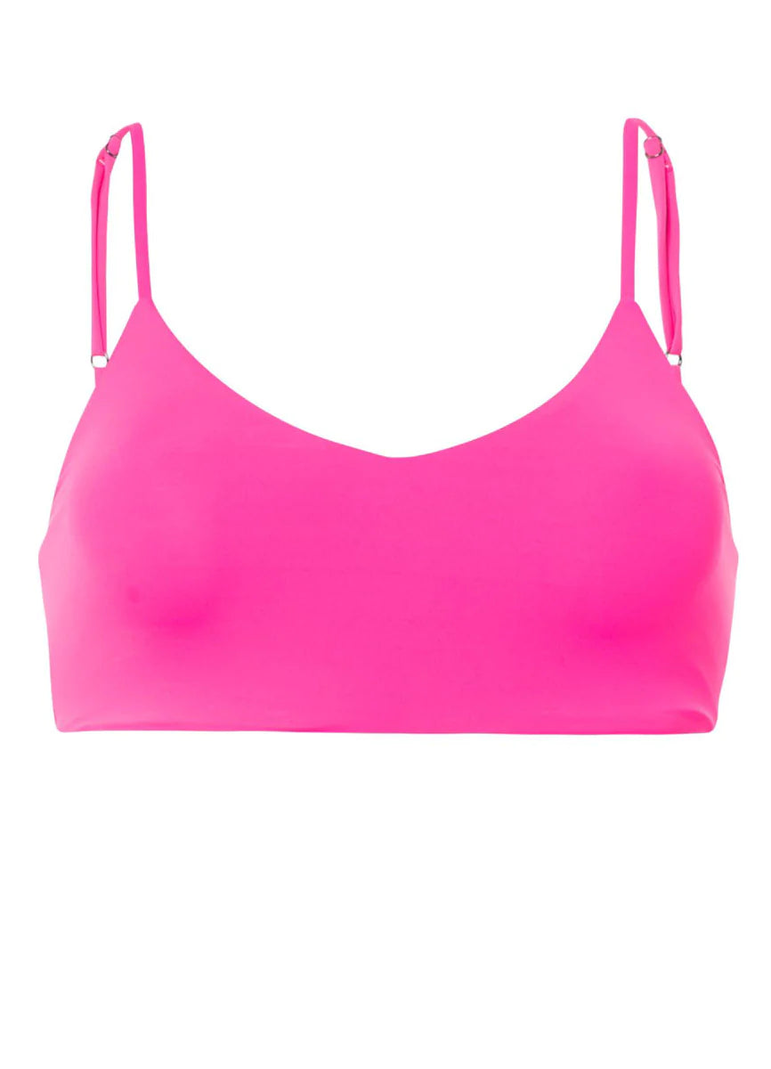 Maaji Radiant Pink Praia Sporty Bralette Bikini Top