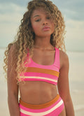 Maaji Radiant Pink Issey Sporty Bralette Bikini Top