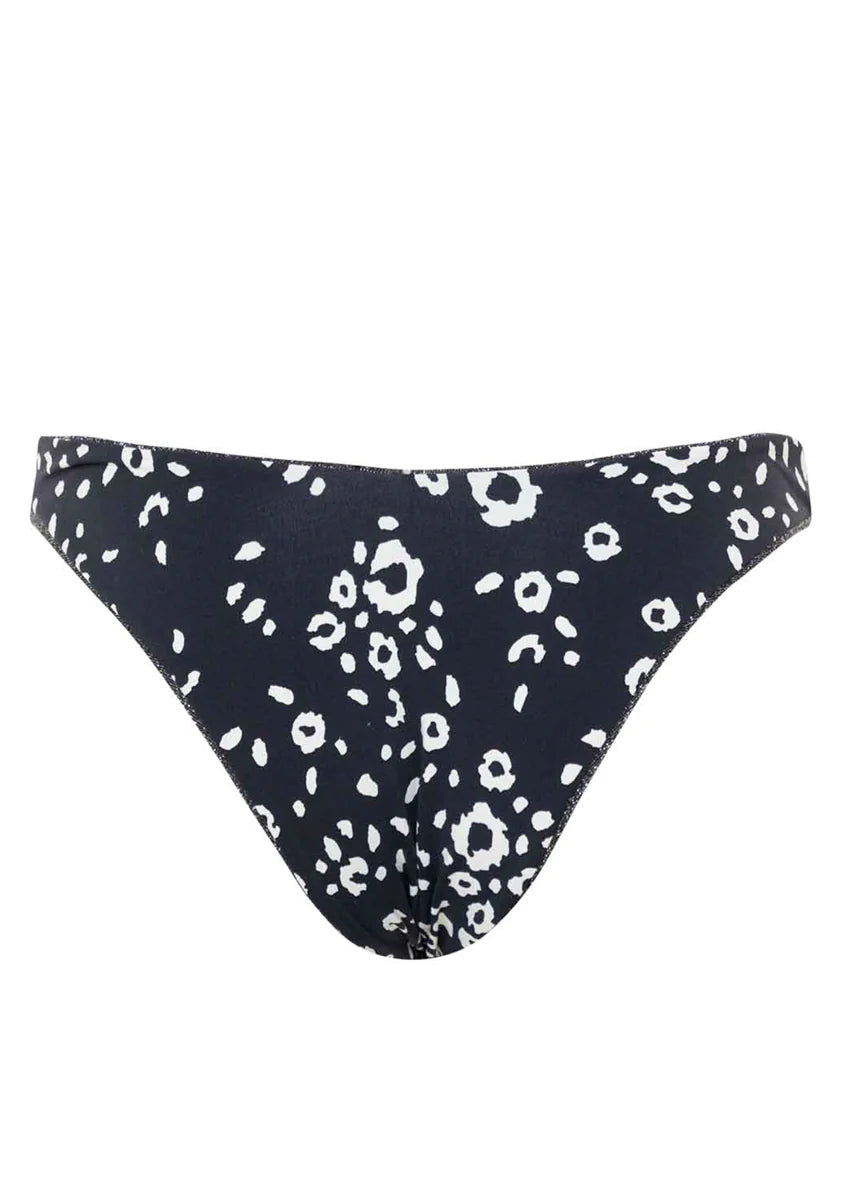 Maaji Silver Black Splendour High Leg Bikini Bottom