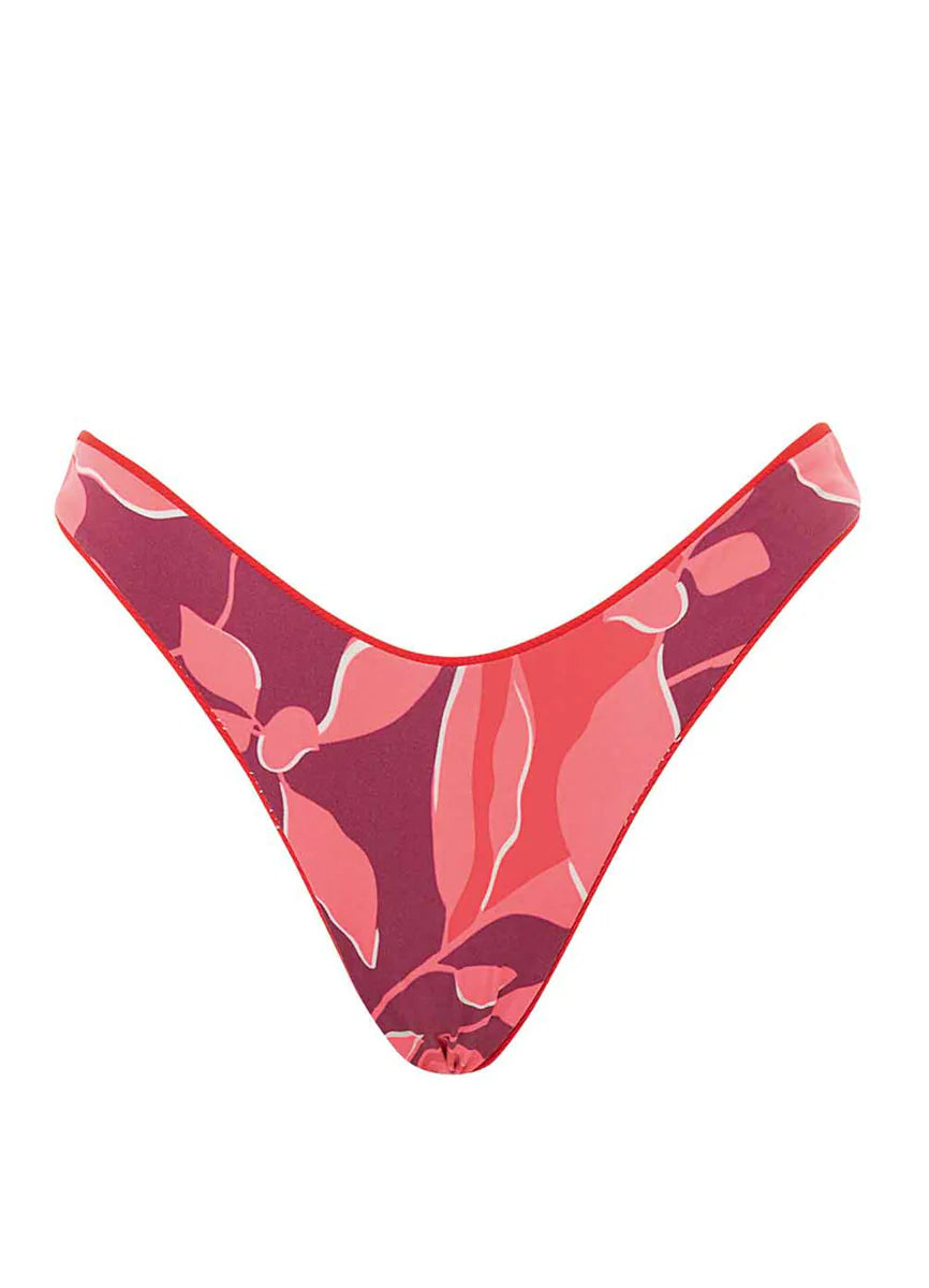 Maaji Scarlet Red Splendour High Leg Bikini Bottom