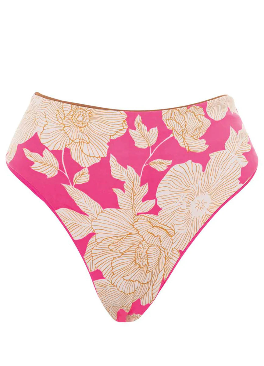 Maaji Radiant Pink Suzy Babe High Rise Bikini Bottom