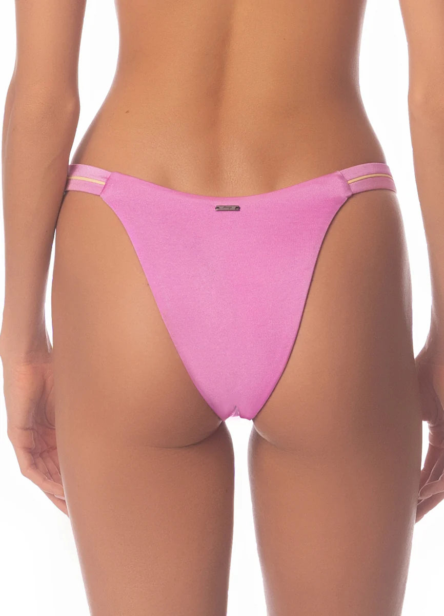 Maaji Fondant Pink Resplendor Regular Rise Thin Side Bikini Bottom