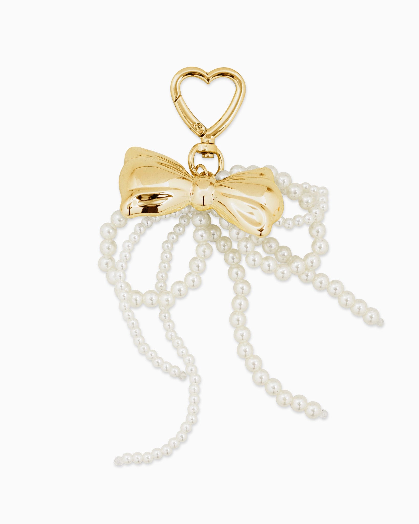 Pearl Bow Bag Charm Keychain