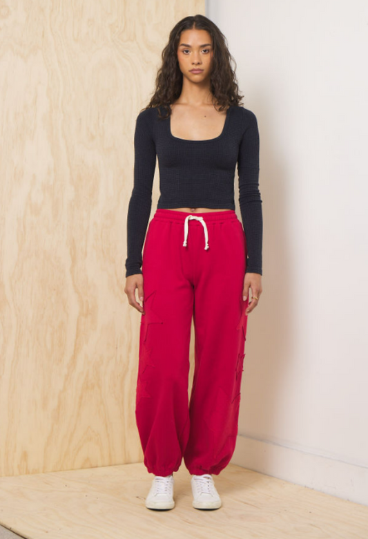 Vintage Havana Jogger With Star Applique