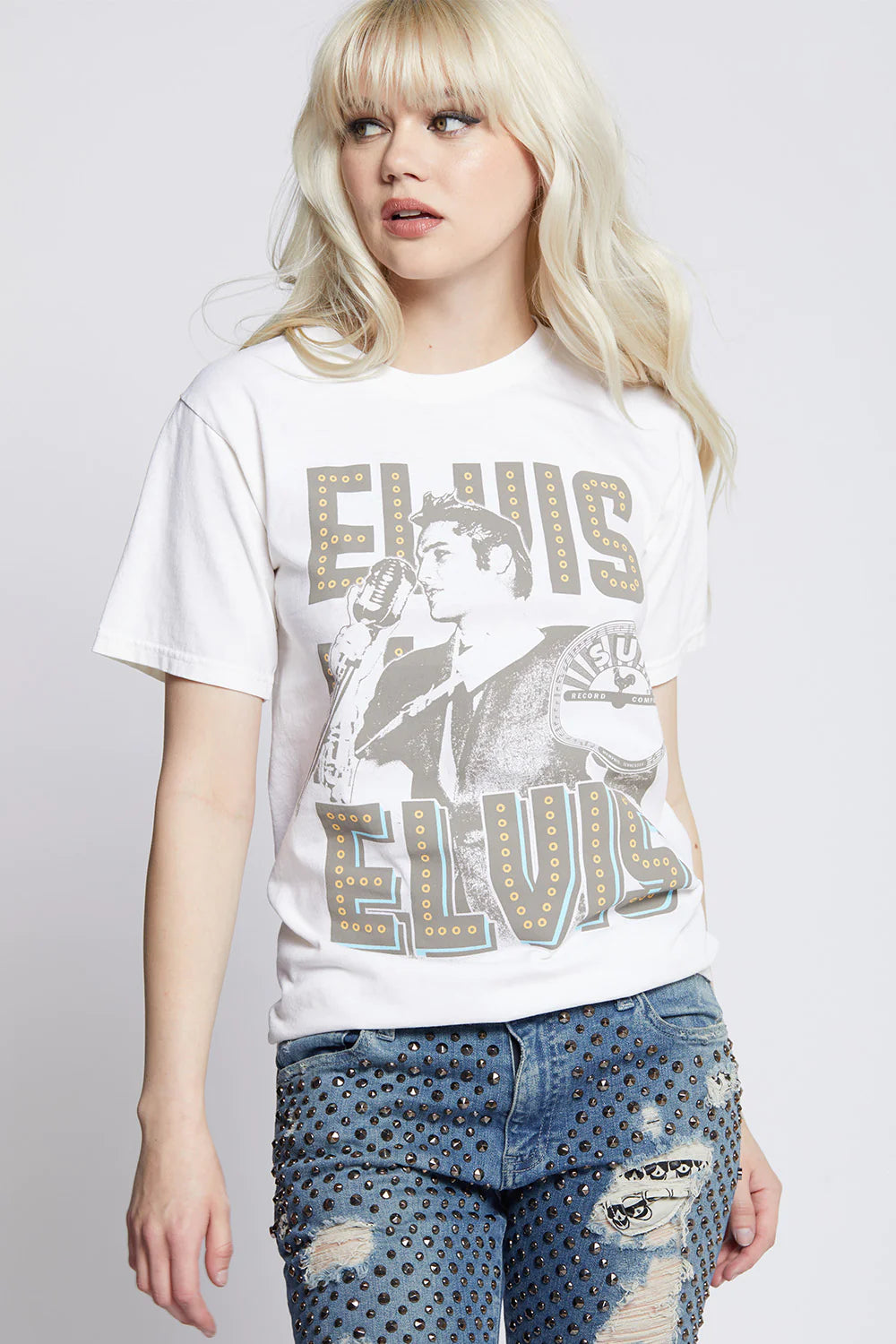 Recycled Karma Sun Records x Elvis Presley Lights Tee