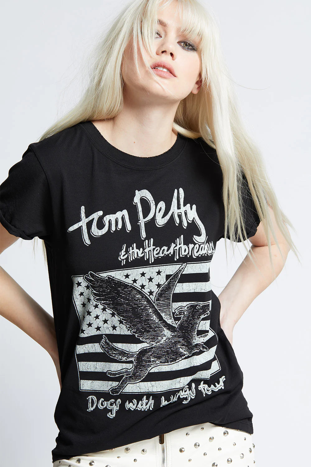Recycled Karma Tom Petty Dogs With Wings Tour Tee