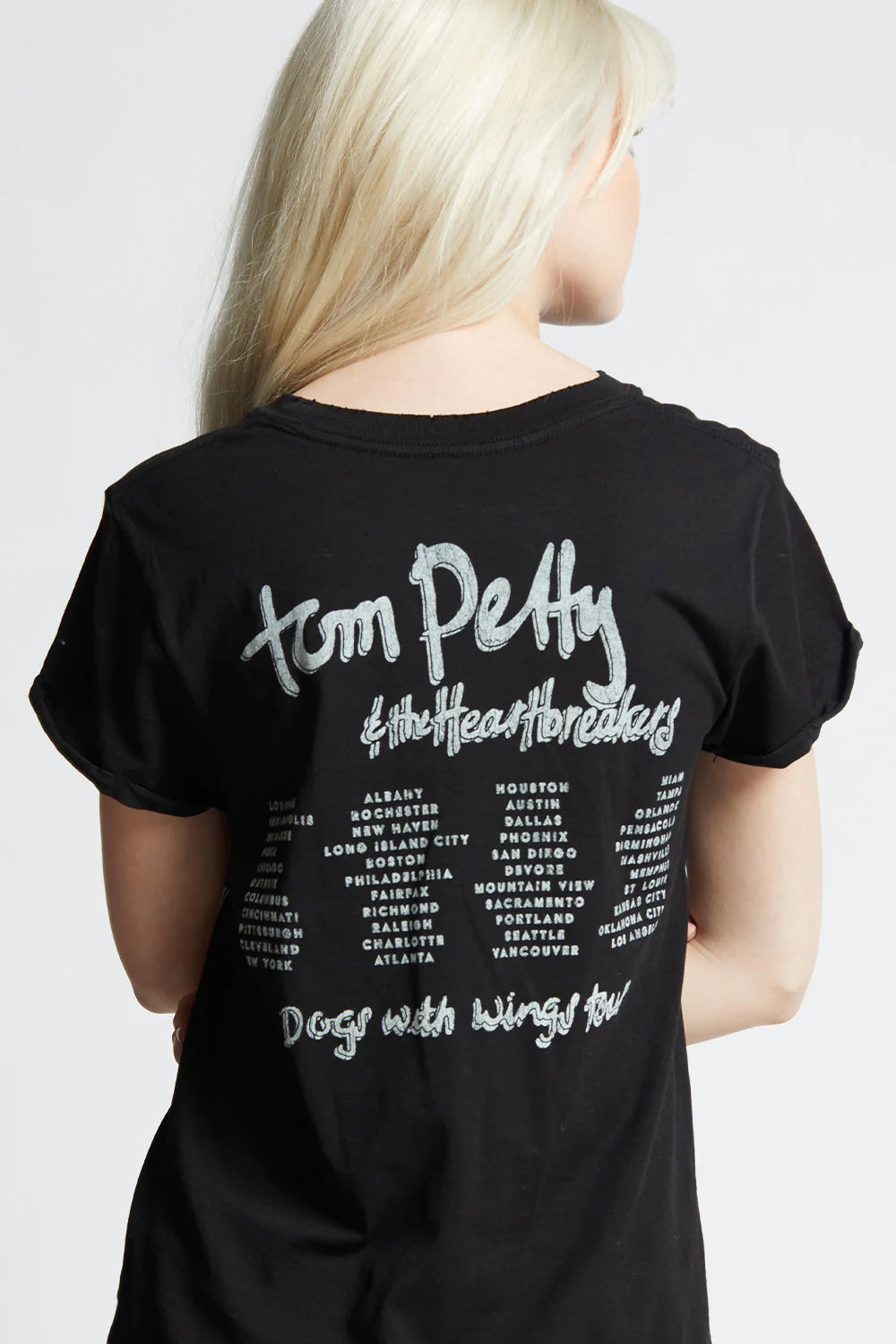 Recycled Karma Tom Petty Dogs With Wings Tour Tee
