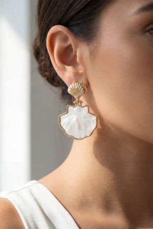 Sealife Shell Drop Earrings