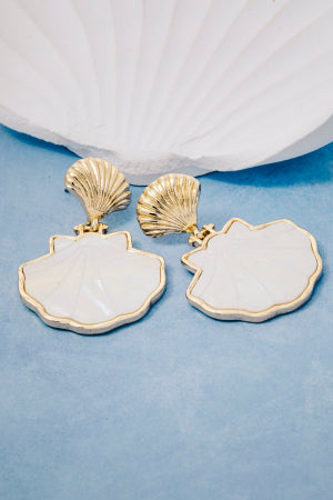 Sealife Shell Drop Earrings