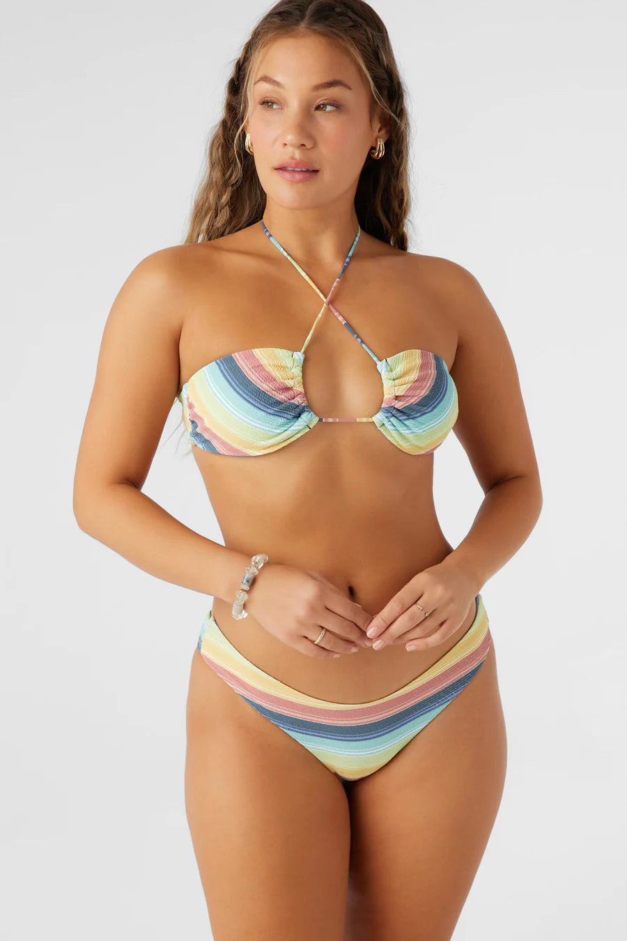 O'Neill Beachbound Stripe Embry Multi-Way Tri Top