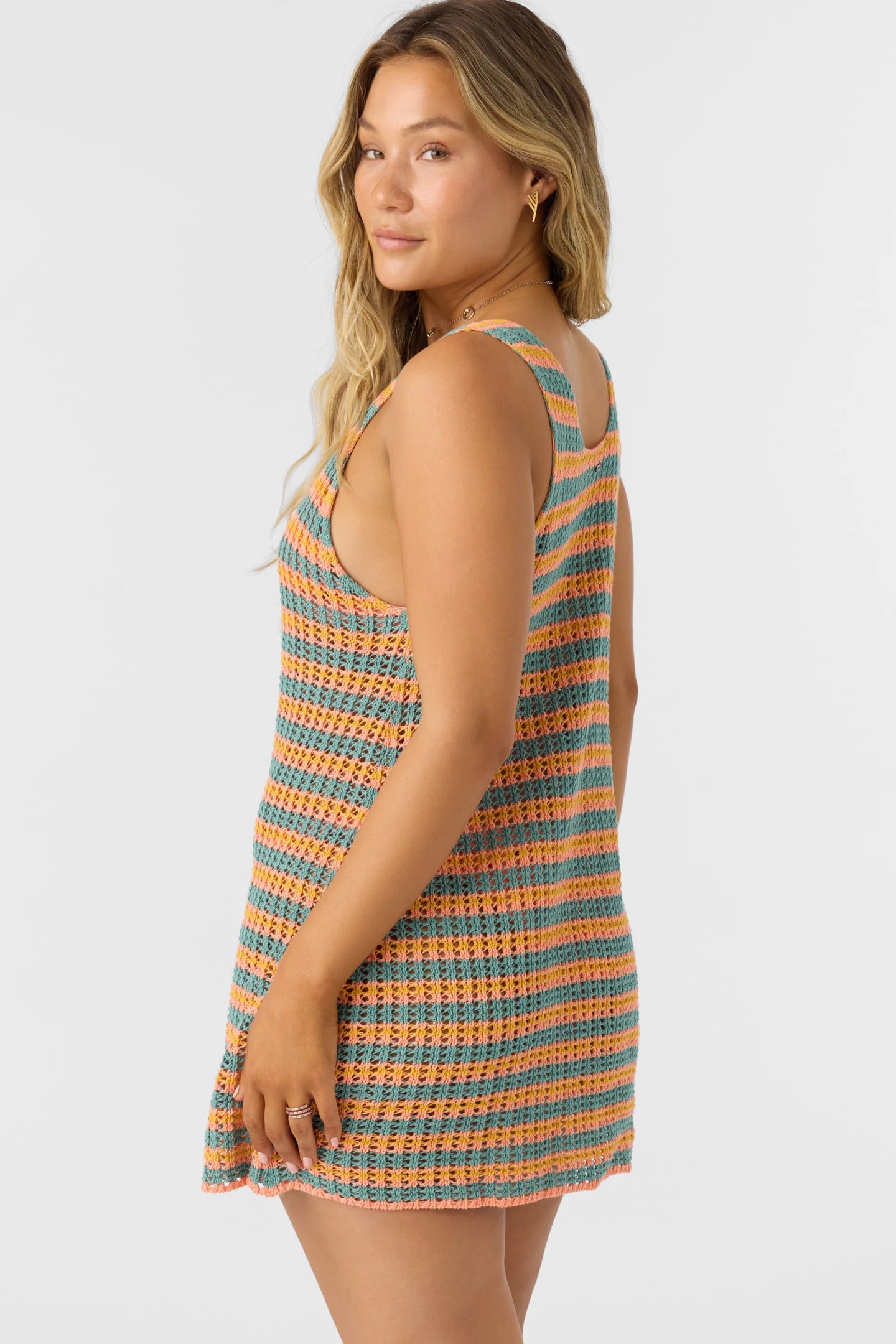 O'Neill Ryan Stripe Mini Cover-Up Dress