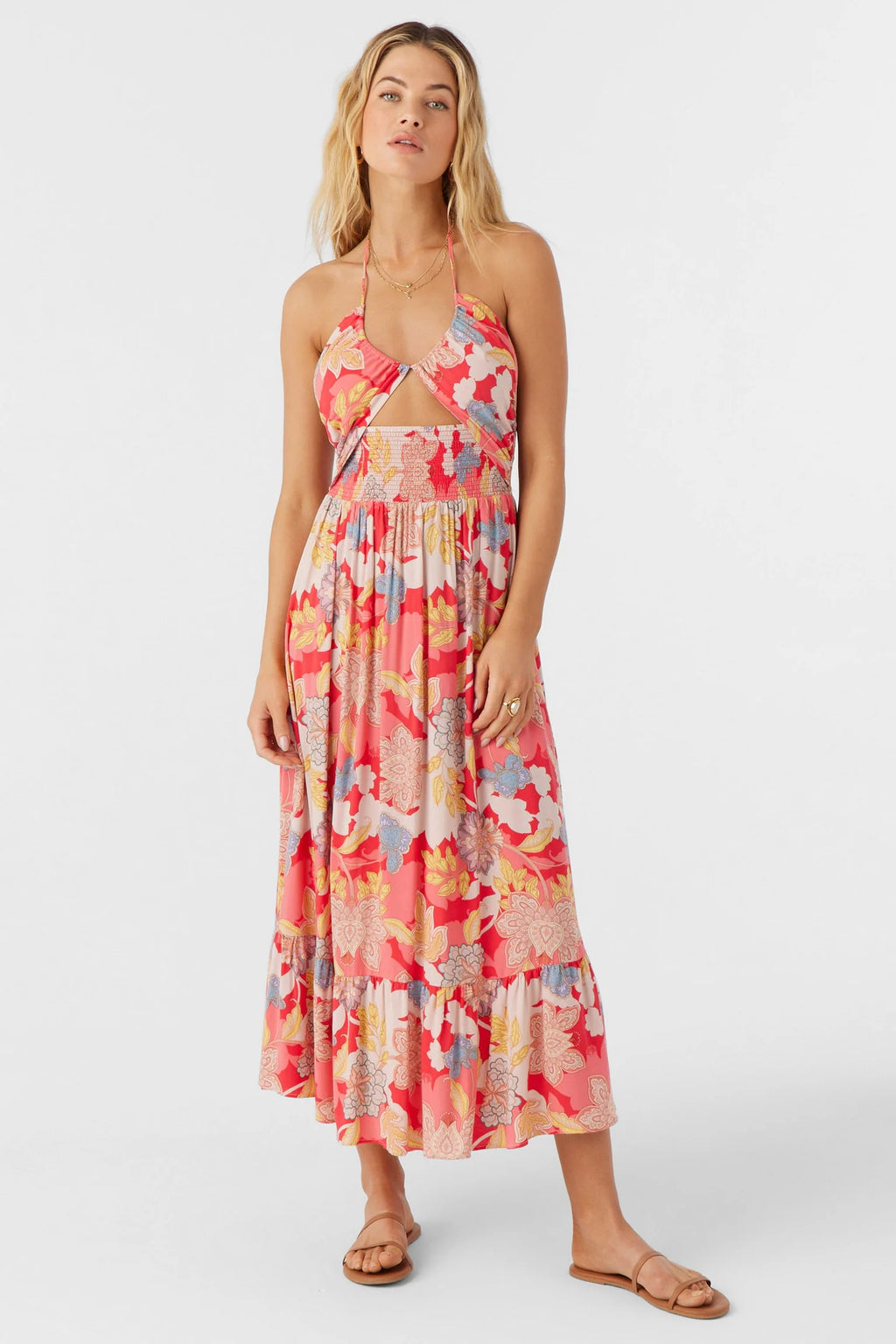 O'Neill Kynlee Antalya Floral Midi Dress