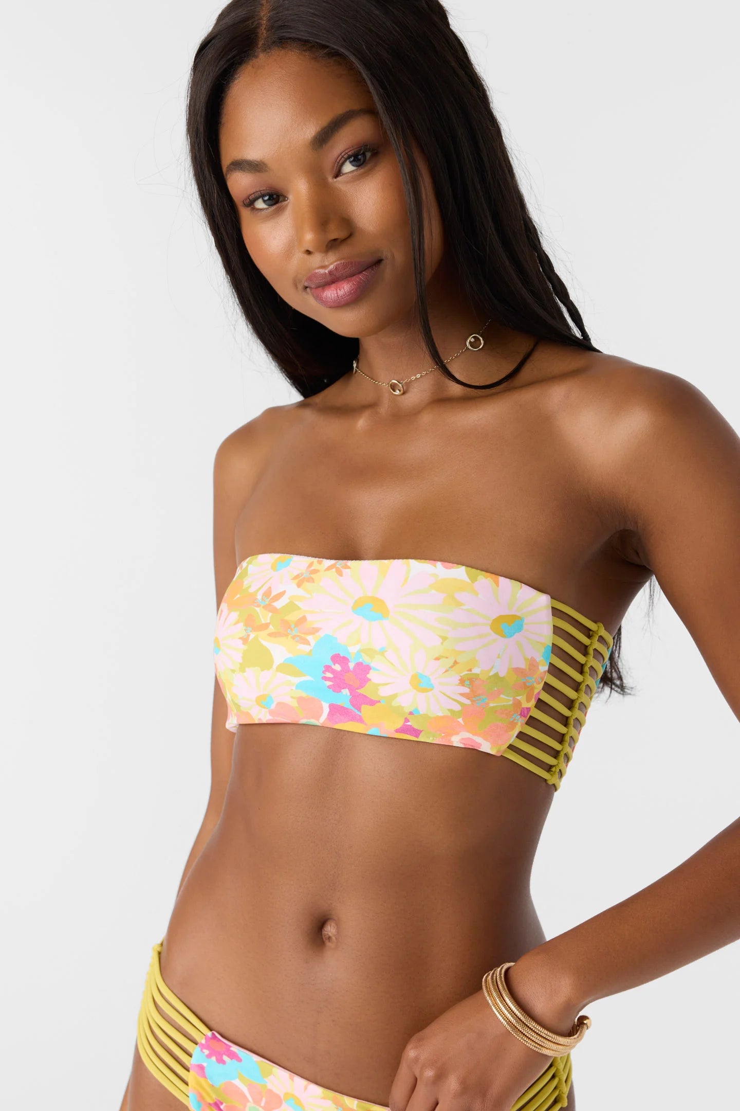 O'Neill Brasilia Floral Bells Bandeau Bikini Top