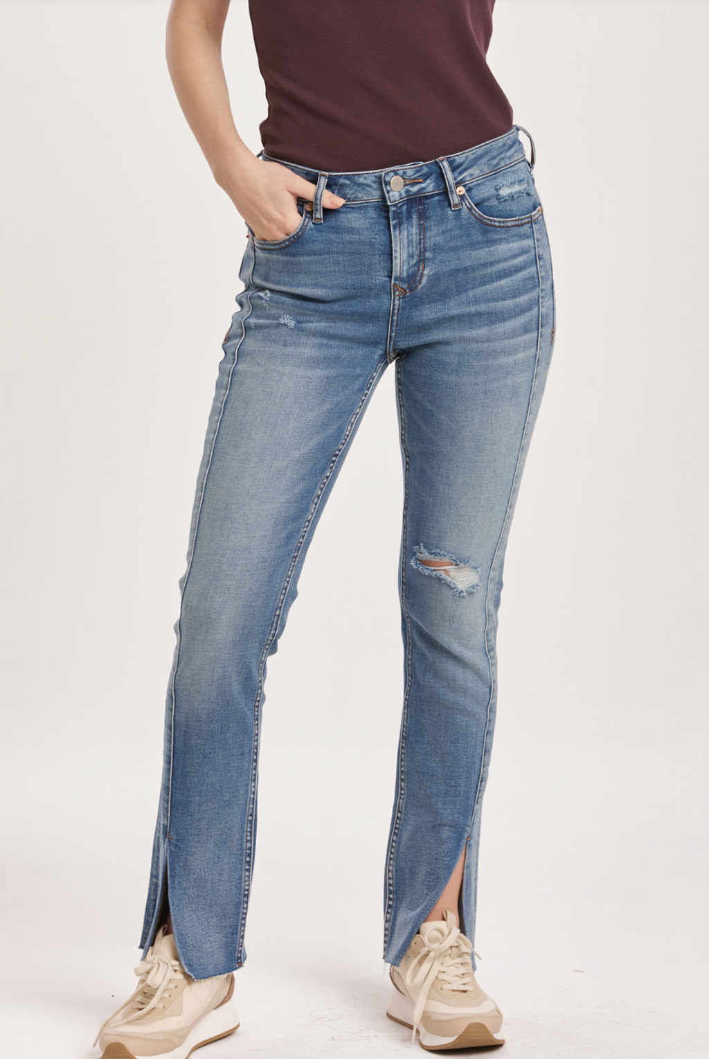 Dear John Bossa Blaire Slit Hem Jean