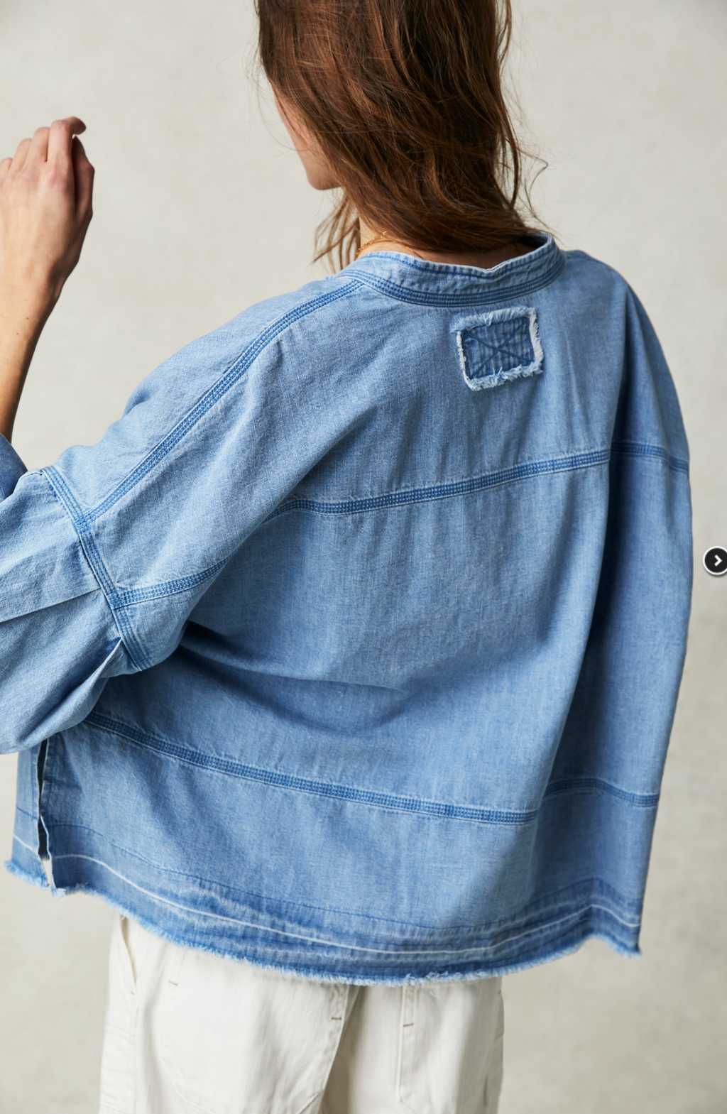 Free People Jude Denim Pullover