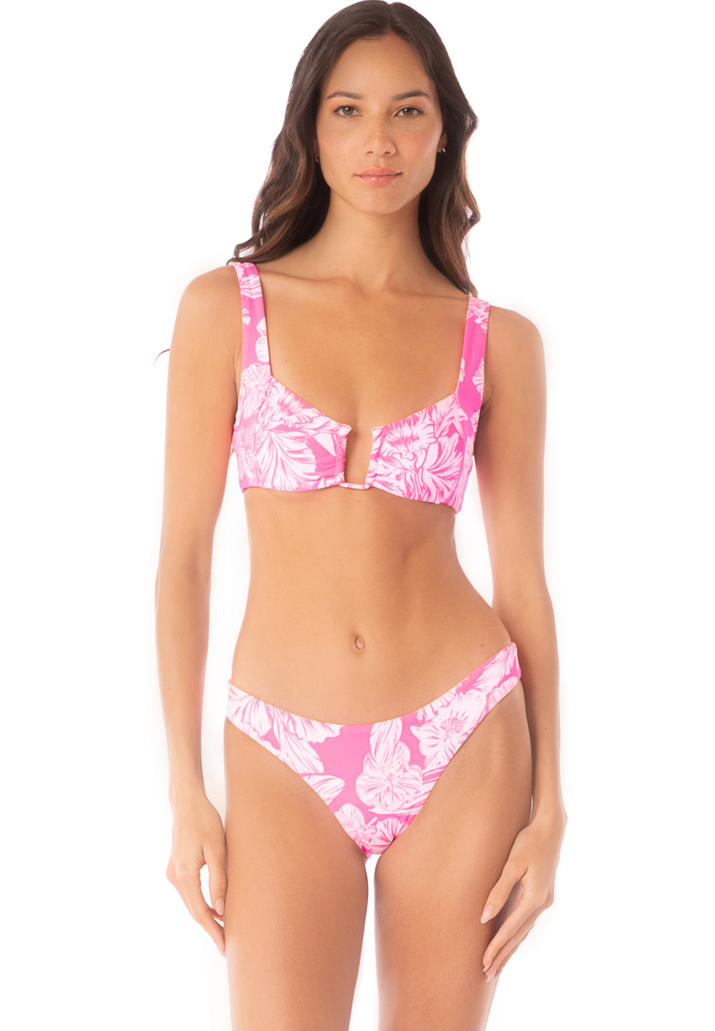 Maaji Pink Blossom Flirt Bikini Bottom