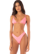 Maaji Taffy Pink Upbraid Bikini Top