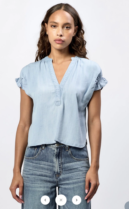 Dear John Julia V-Neck Short Sleeve Top