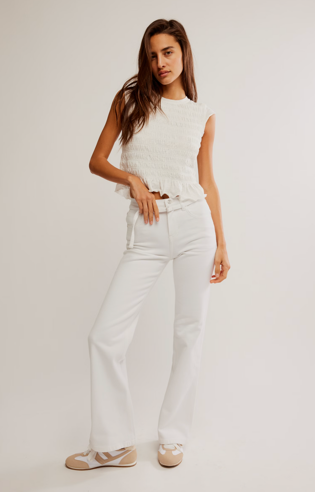 Free People Sabine Slim A Line Jean