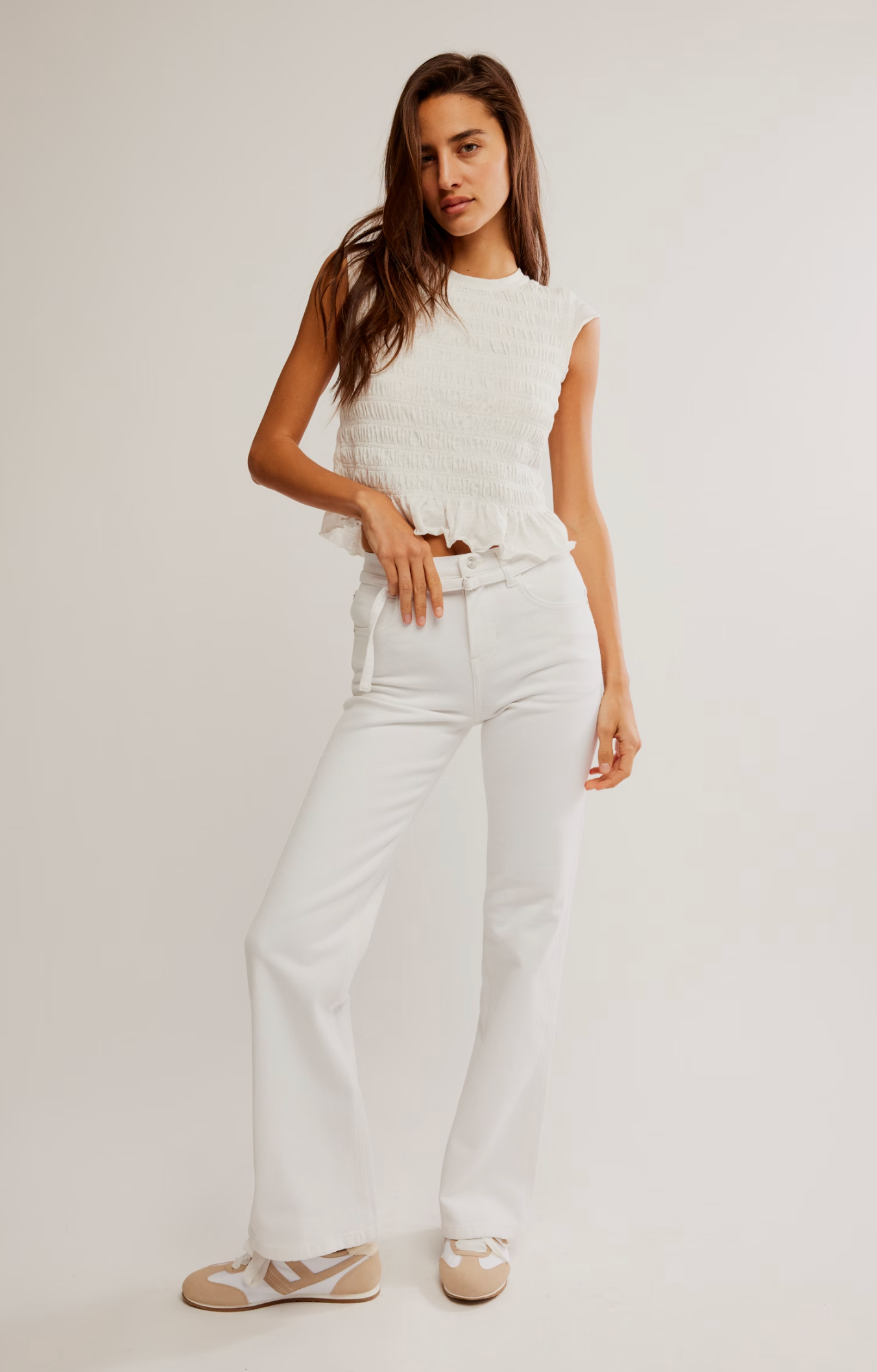 Free People Sabine Slim A Line Jean