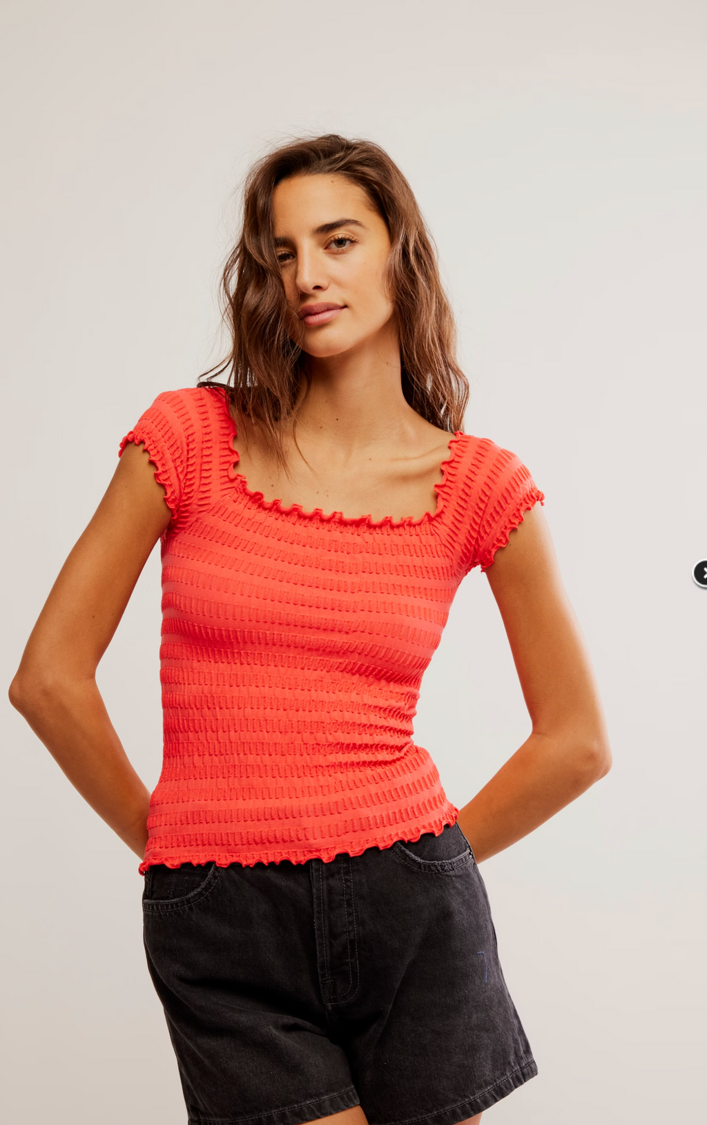 Free People Pucker Up Seamless Tee
