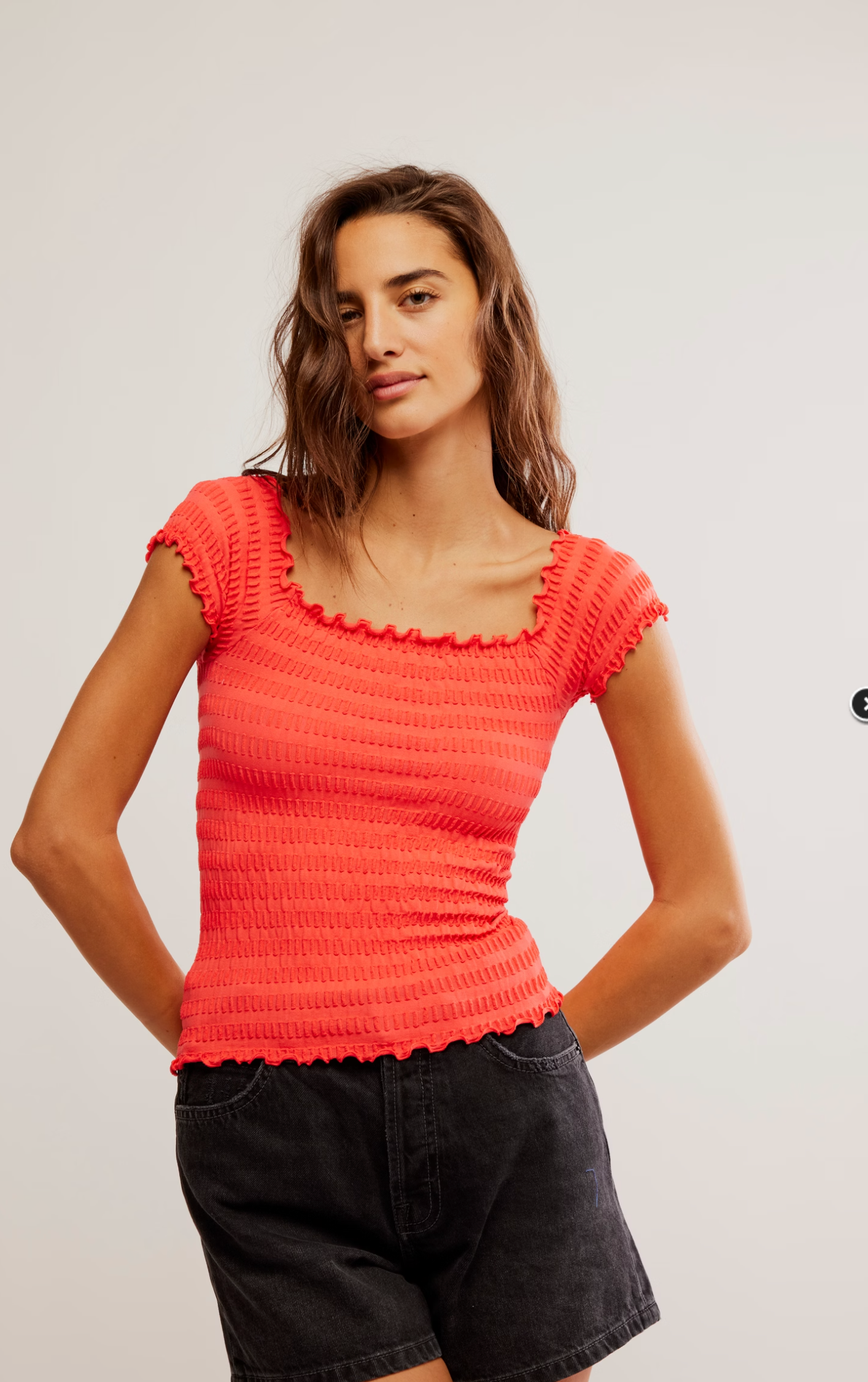Free People Pucker Up Seamless Tee